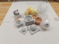 Silicone mixing cup mould.Small Free 3D Download